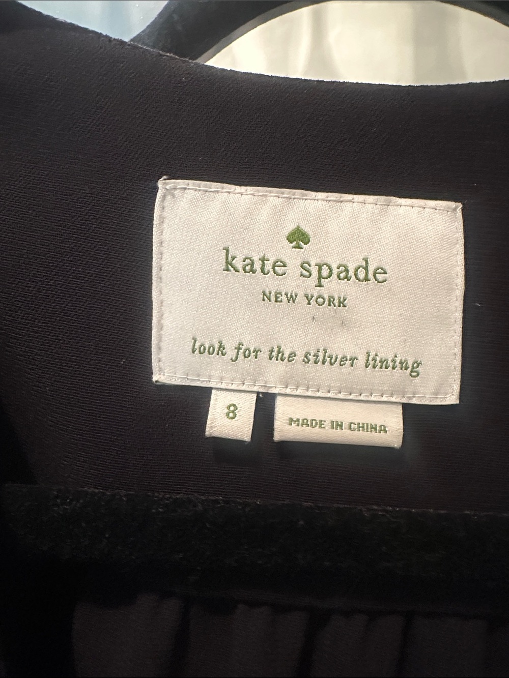 kate spade Black Long-Sleeve Wrap-Style Dress - Picture 3 of 9